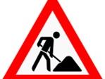 Bauarbeiten und Verkehrssperrung